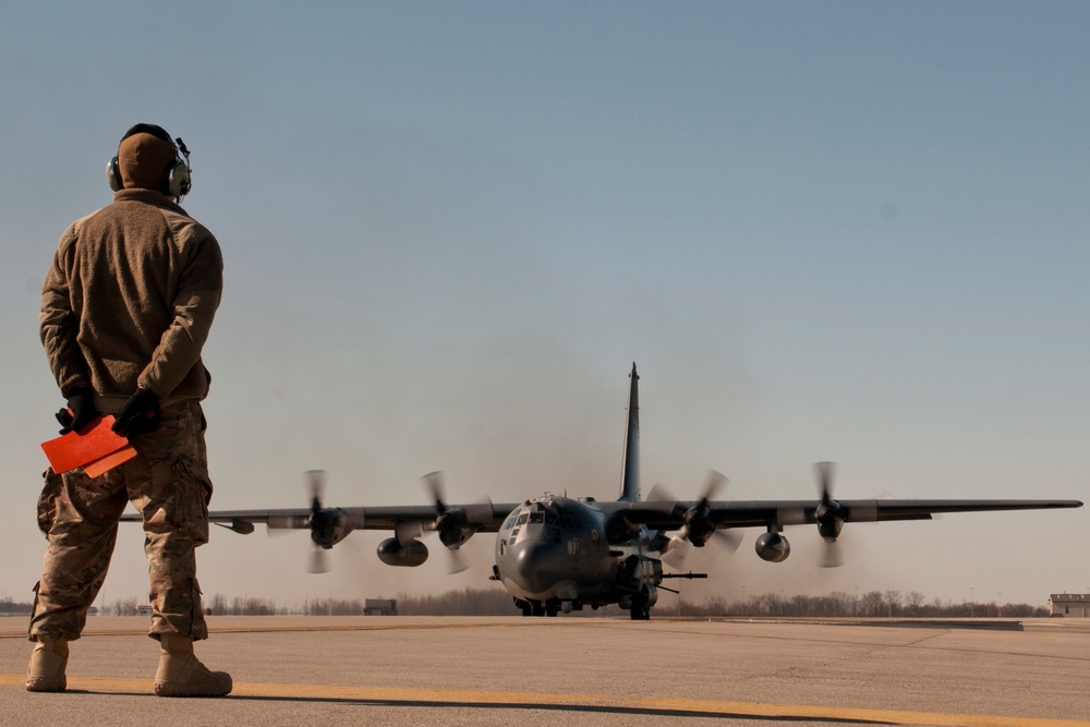 AC-130U Refueling Mission