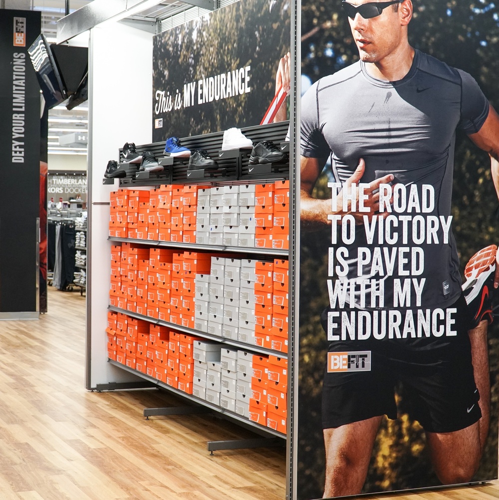 BE FIT gear at the Exchange