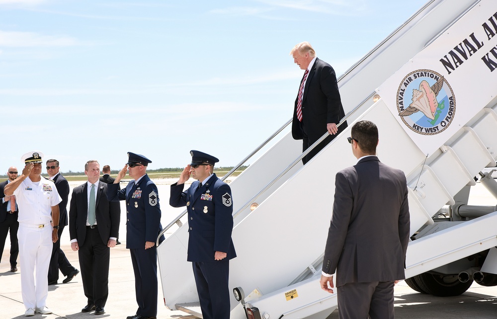 President Donald J. Trump Visits NAS Key West