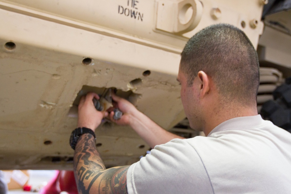 Working on the MRAP