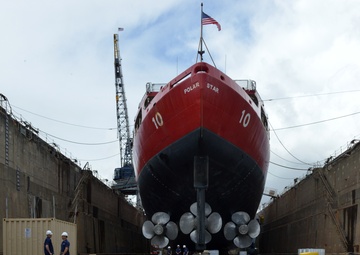 Coast Guard Cutter Polar Star hosts Bay Area media while in dry dock