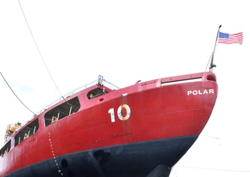 Coast Guard Cutter Polar Star hosts Bay Area media while in dry dock