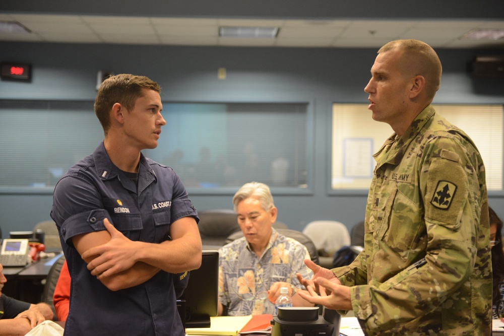 Coast Guard attends Emergency Operation Center meeting in Kauai