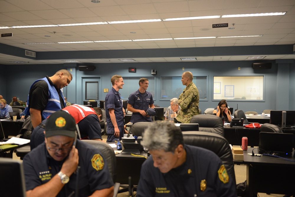  Coast Guard attends Emergency Operation Center meeting in Kauai   