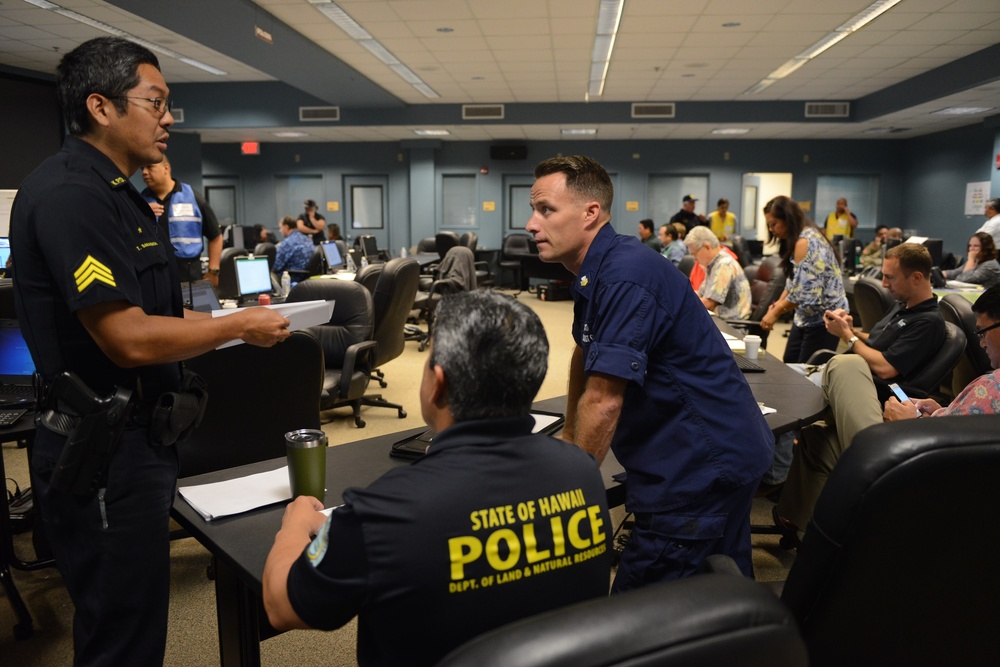 Coast Guard attends Emergency Operation Center meeting in Kauai