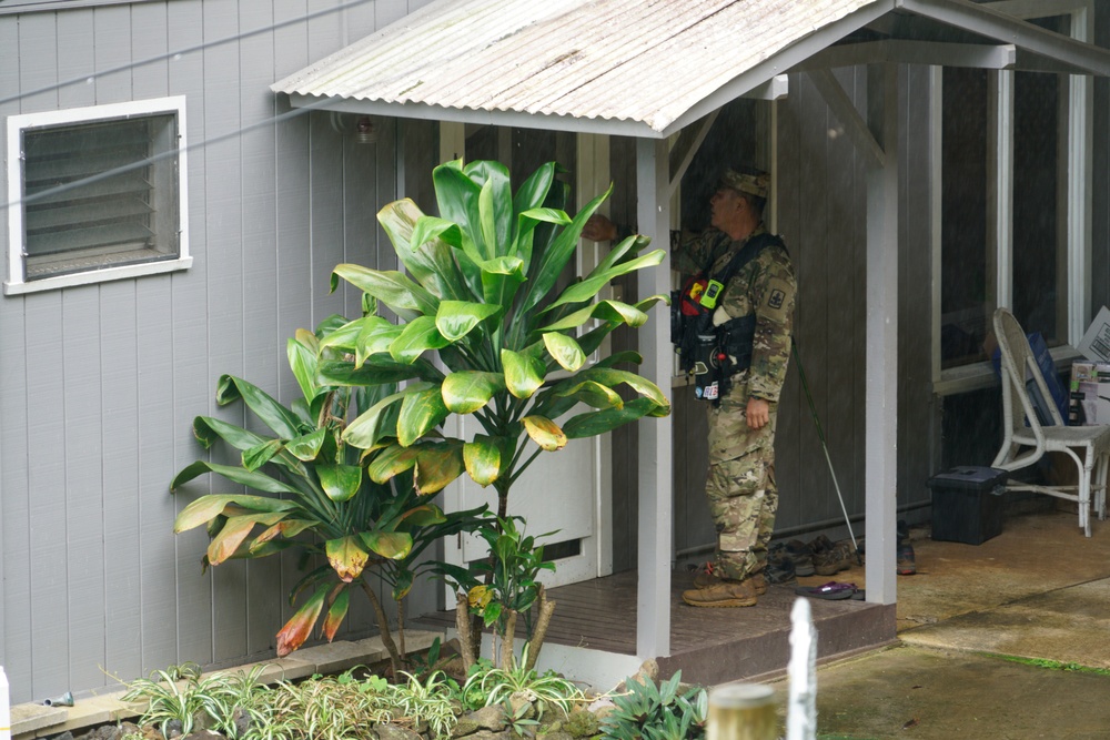 Hawaii Army National Guard Kauai North Shore flood recovery efforts