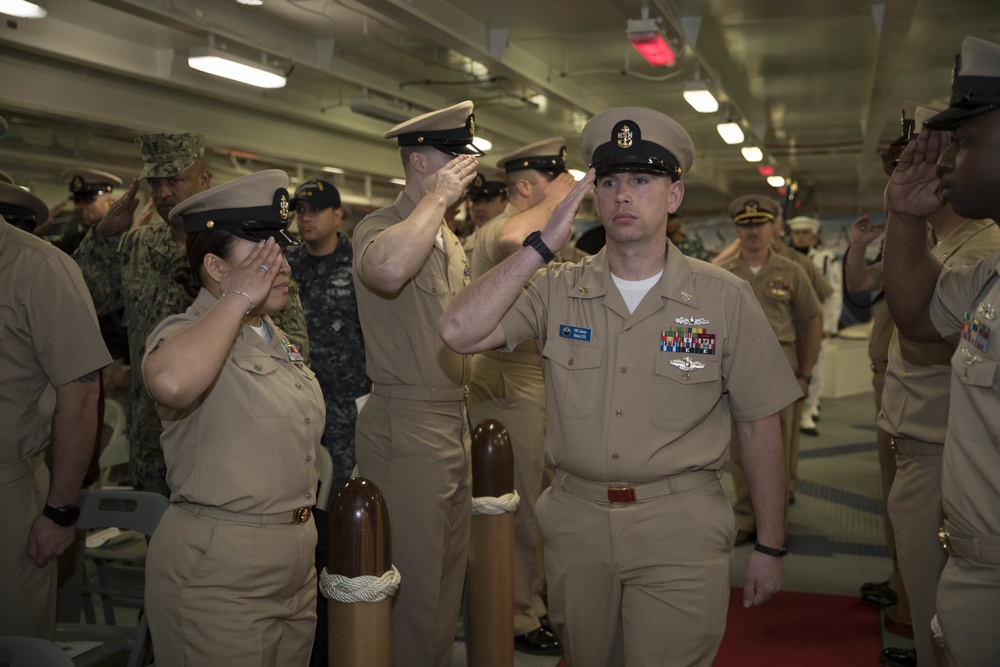 Ens. Coleman Commissioning Ceremony