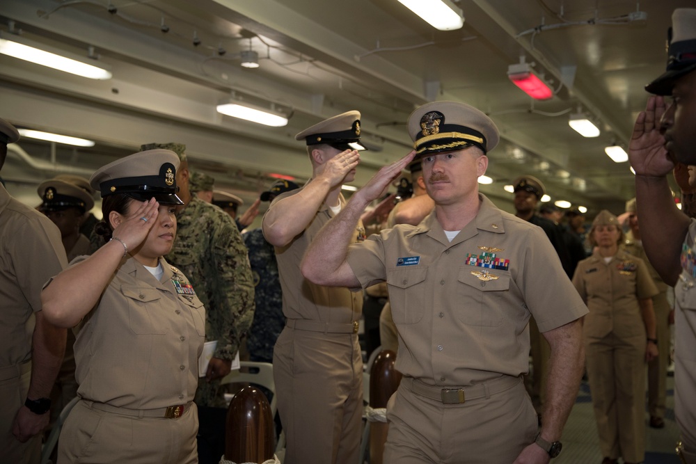 Ens. Coleman Commissioning Ceremony