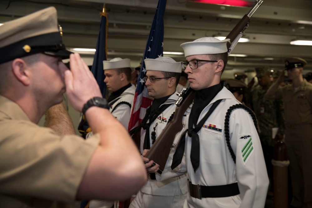 Ens. Coleman Commissioning Ceremony