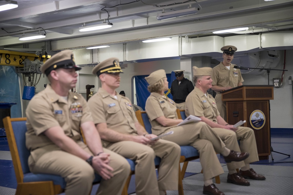 Ens. Coleman Commissioning Ceremony