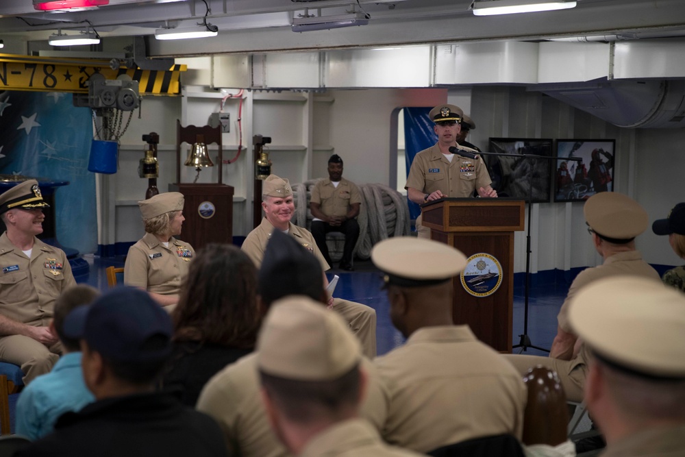 Ens. Coleman Commissioning Ceremony