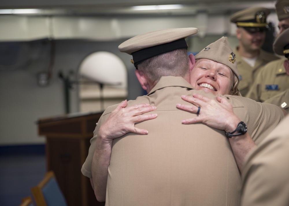 Ens. Coleman Commissioning Ceremony