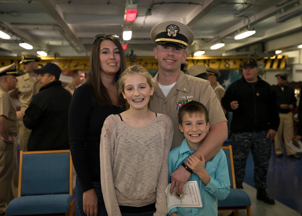 Ens. Coleman Commissioning Ceremony