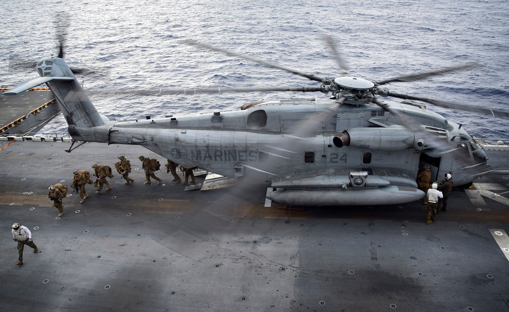 USS Wasp is operating in the Indo-Pacific region.