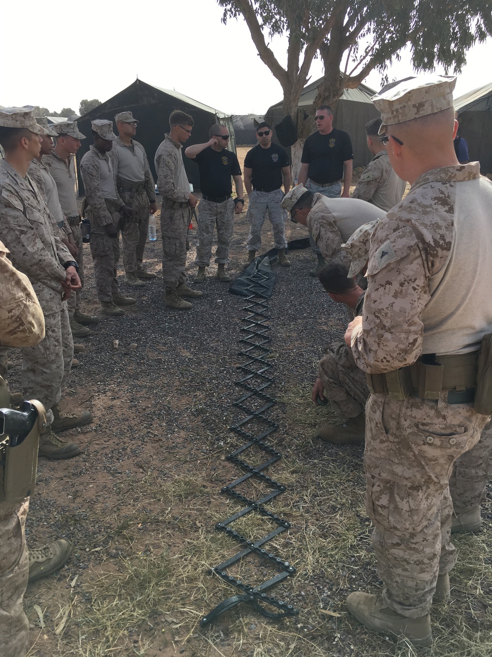 African Lion 2018 - Non-Lethal Weapons Training - Magnum Spike Strip