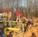 U.S. Army Reserve Engineers in action at trench rescue