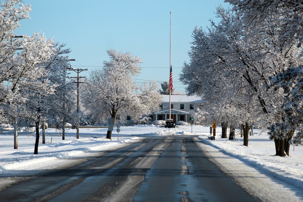 April Snow at Fort McCoy