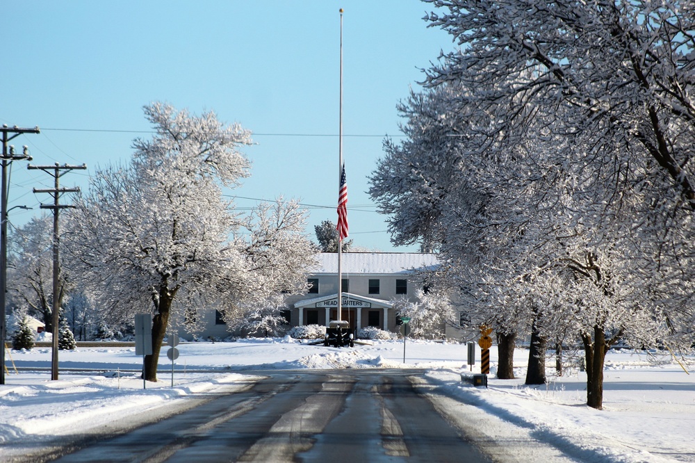 April Snow at Fort McCoy