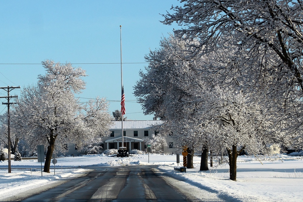 April Snow at Fort McCoy