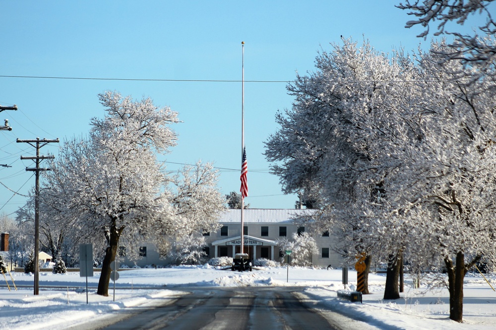 April Snow at Fort McCoy