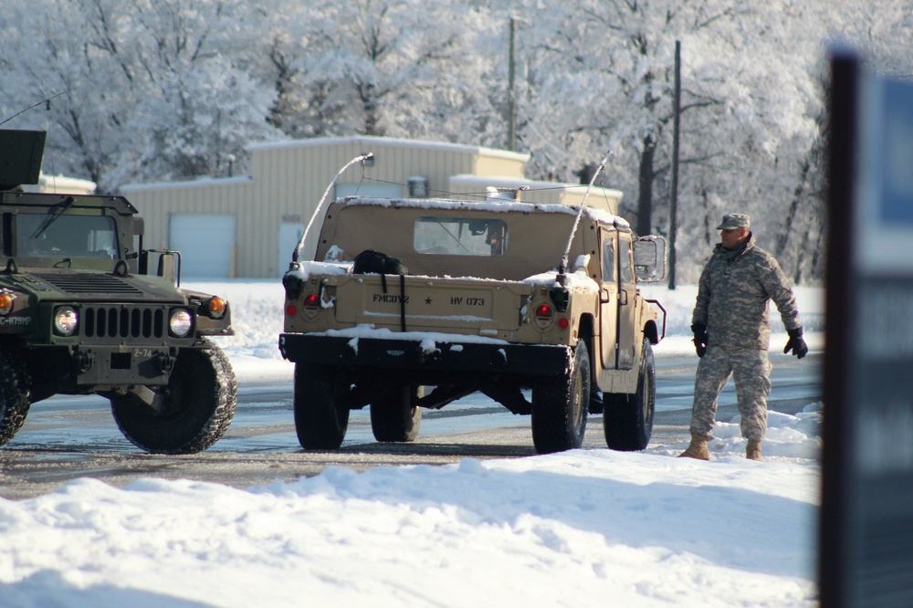 April Snow at Fort McCoy