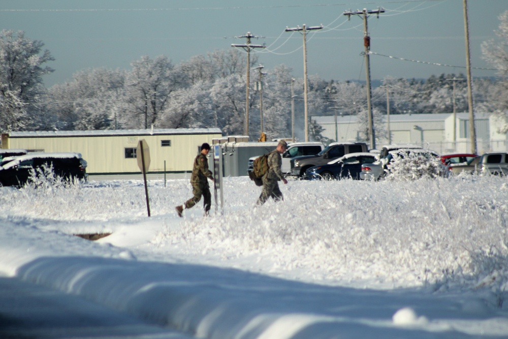 April Snow at Fort McCoy