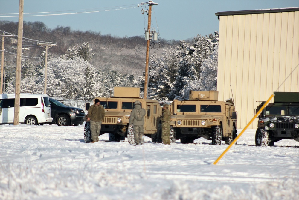 April Snow at Fort McCoy