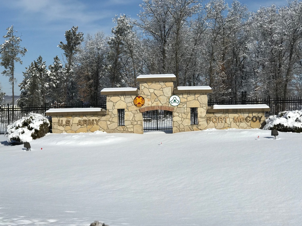 April Snow at Fort McCoy