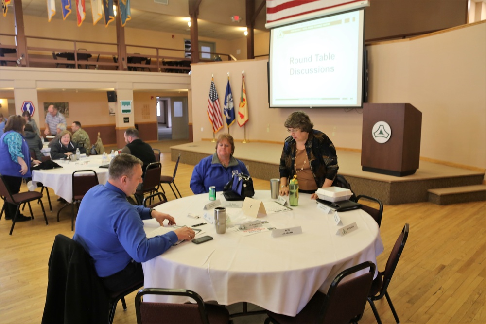 Fort McCoy garrison, tenant team members share ideas in meeting