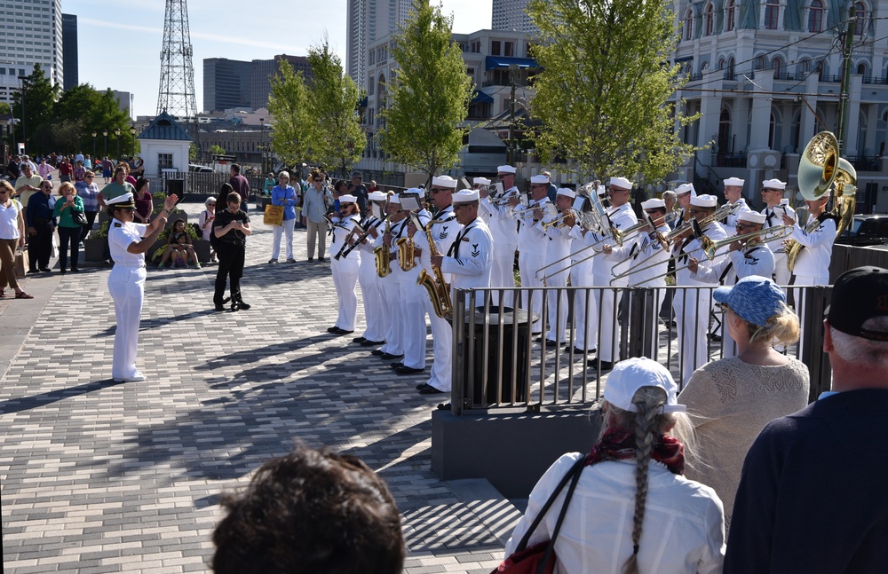 Navy Band Southeast Ceremonial Band performs for New Orleans Navy Week