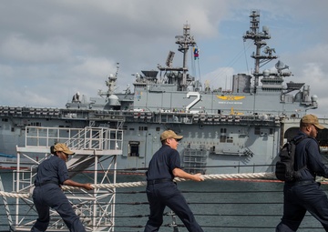 John C. Stennis Carrier Strike Group Cruiser-Destroyer Warships Underway for Surface Warfare Advanced Tactical Training (SWATT)