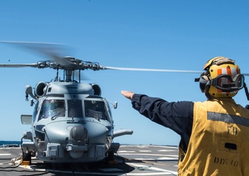John C. Stennis Carrier Strike Group Cruiser-Destroyer Warships Underway for Surface Warfare Advanced Tactical Training (SWATT)