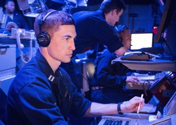 John C. Stennis Carrier Strike Group Cruiser-Destroyer Warships Underway for Surface Warfare Advanced Tactical Training (SWATT)