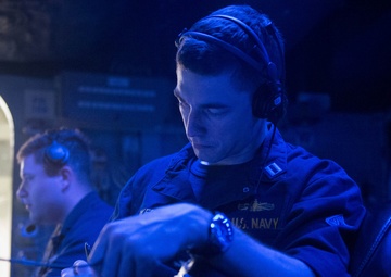 John C. Stennis Carrier Strike Group Cruiser-Destroyer Warships Underway for Surface Warfare Advanced Tactical Training (SWATT)