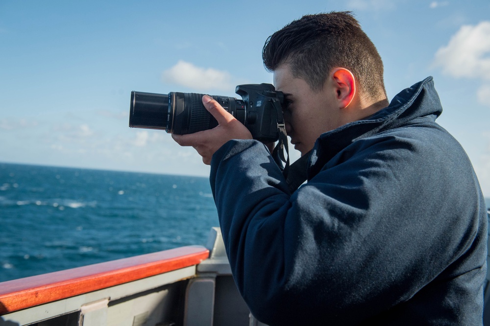 John C. Stennis Carrier Strike Group Cruiser-Destroyer Warships Underway for Surface Warfare Advanced Tactical Training (SWATT)