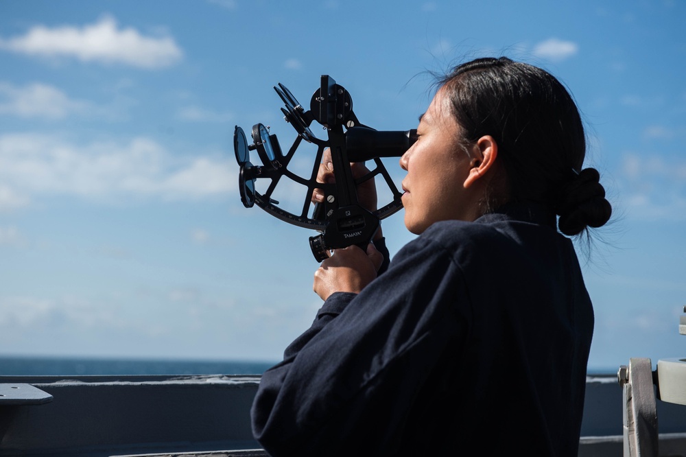John C. Stennis Carrier Strike Group Cruiser-Destroyer Warships Underway for Surface Warfare Advanced Tactical Training (SWATT)