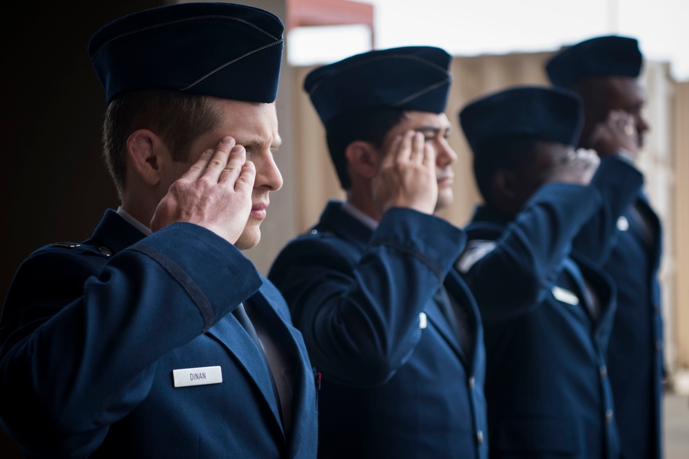DPAA honors 1st Lt. David Dinan, III, during chain of custody event