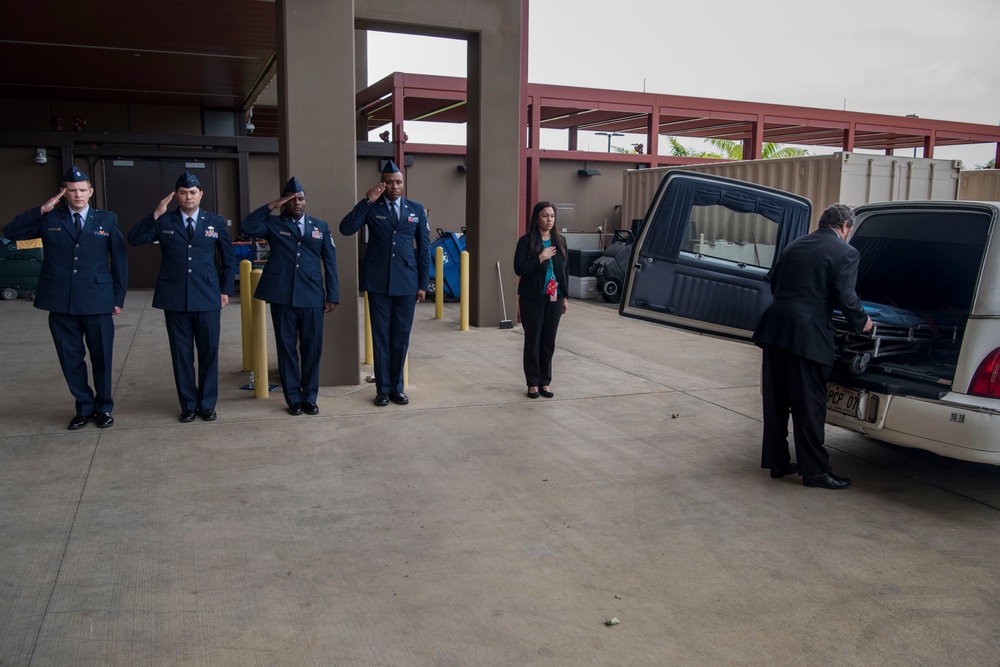 DPAA honors 1st Lt. David Dinan, III, during chain of custody event