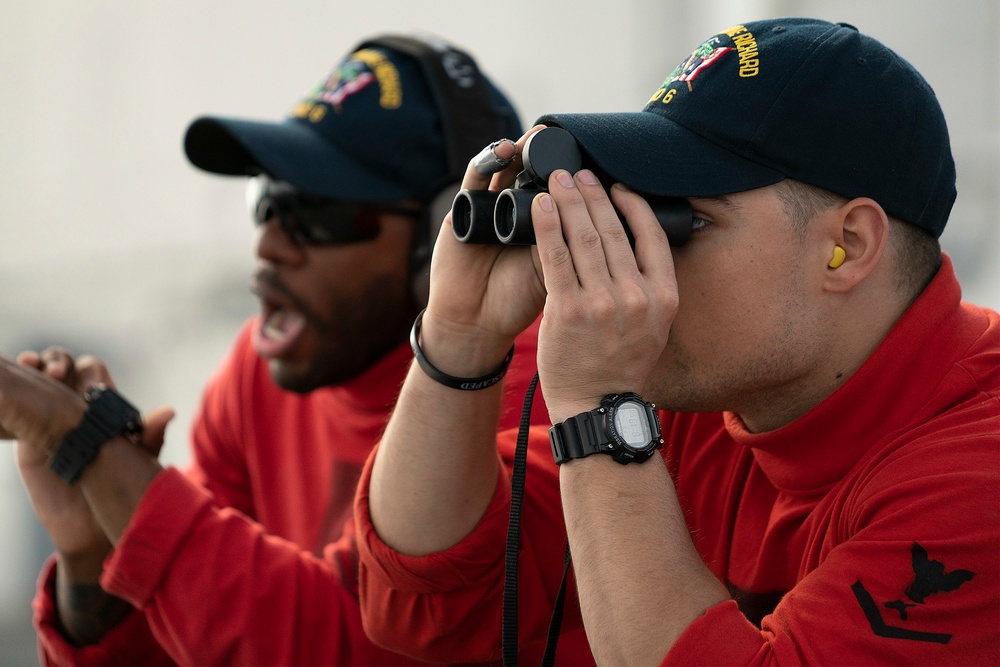 USS Bonhomme Richard (LHD 6) Conducts Small Arms Live Fire Exercise