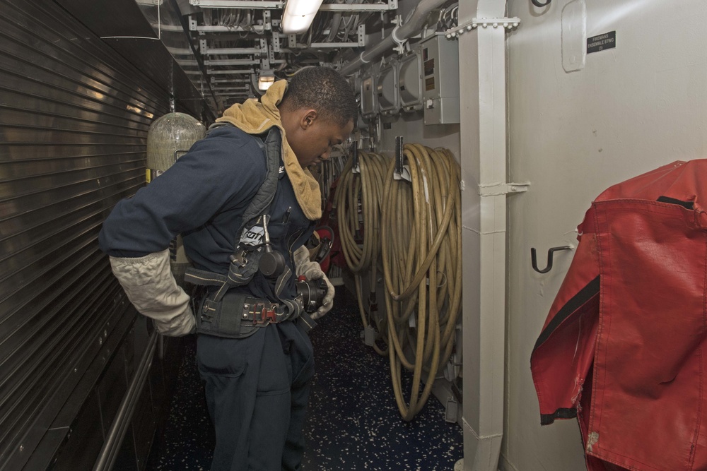 Forrest Sherman is underway for a scheduled deployment as part of the Harry S. Truman Carrier Strike Group. With USS Harry S. Truman (CVN 75) as the flagship, deploying strike group assets include staffs, ships, and aircraft o Carrier Strike Group EIGHT..