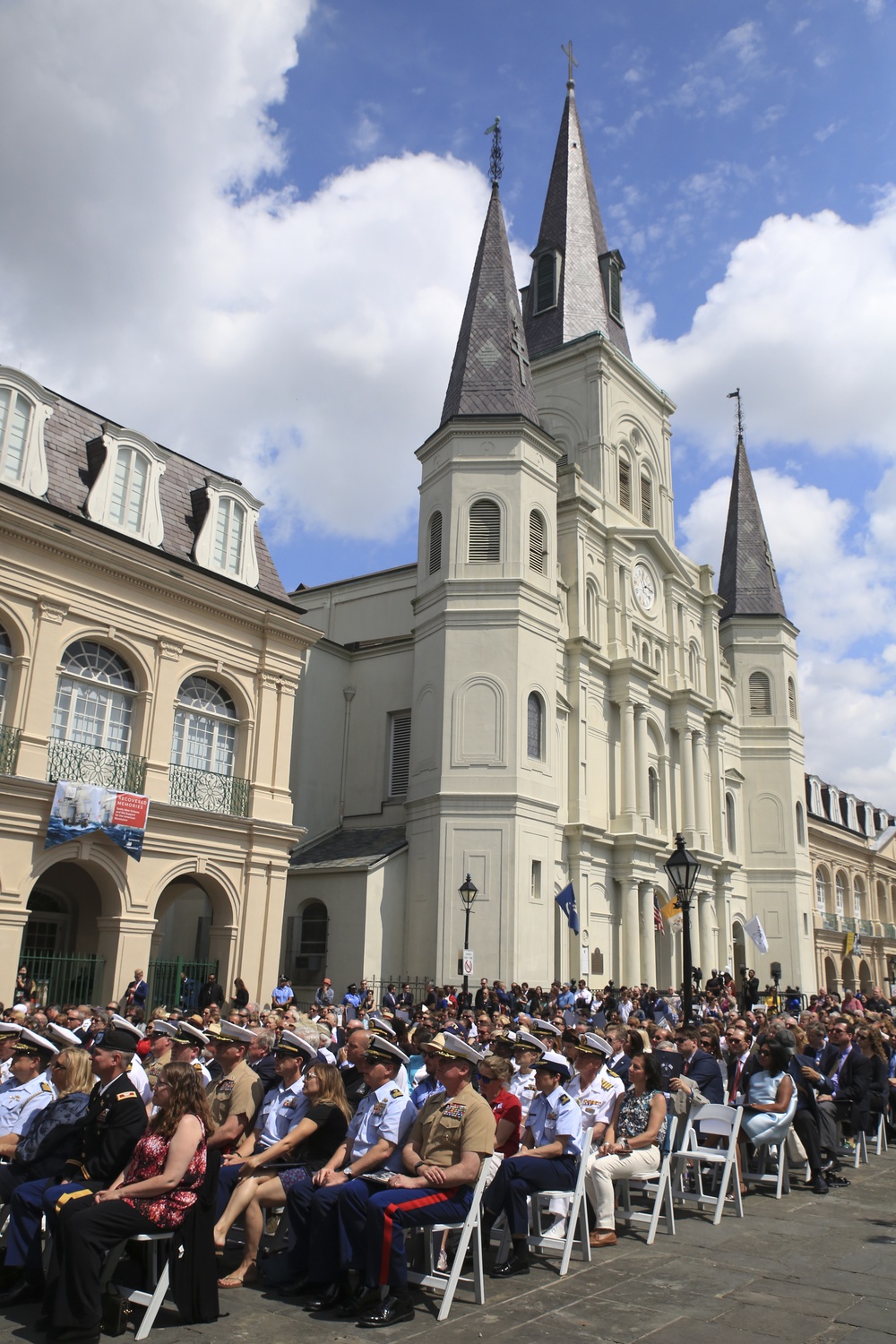 Marine from Marine Forces Reserve attend New Orleans Tricentennial Ceremony