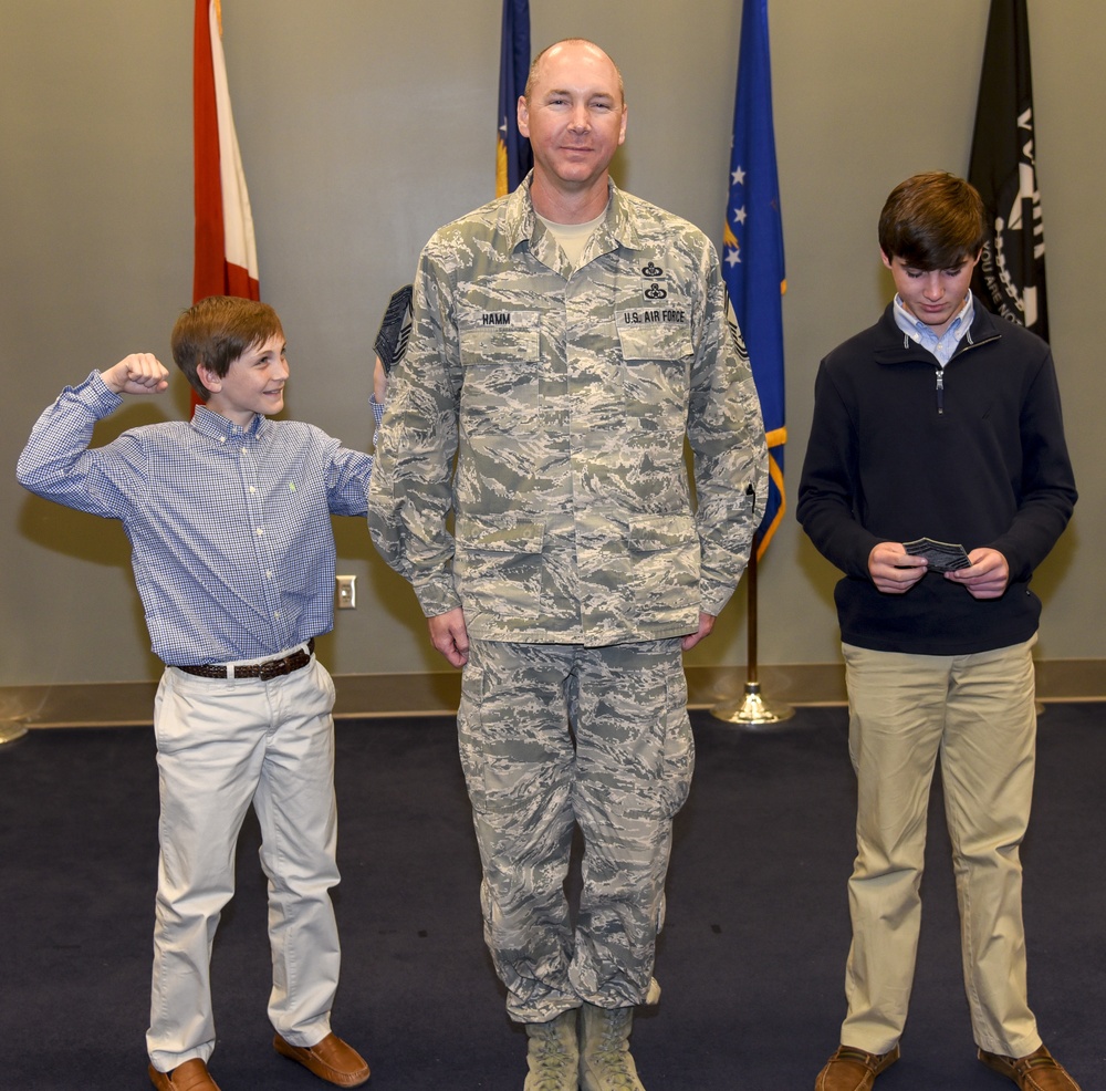 Senior Master Sgt. Coleman Hamm, III Receives Promotion