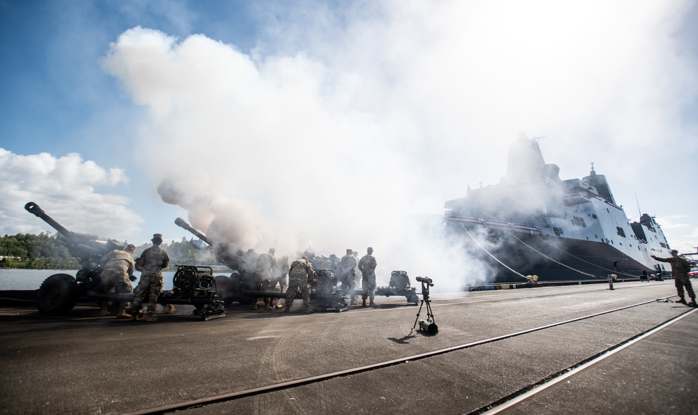 USS Portland (LPD 27) commissioning ceremony