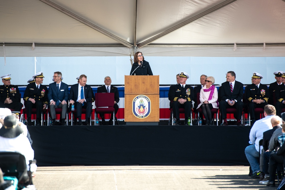 USS Portland (LPD 27) commissioning ceremony