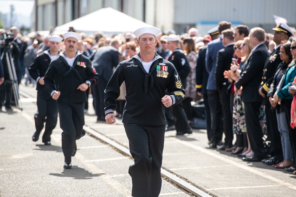 USS Portland (LPD 27) commissioning ceremony