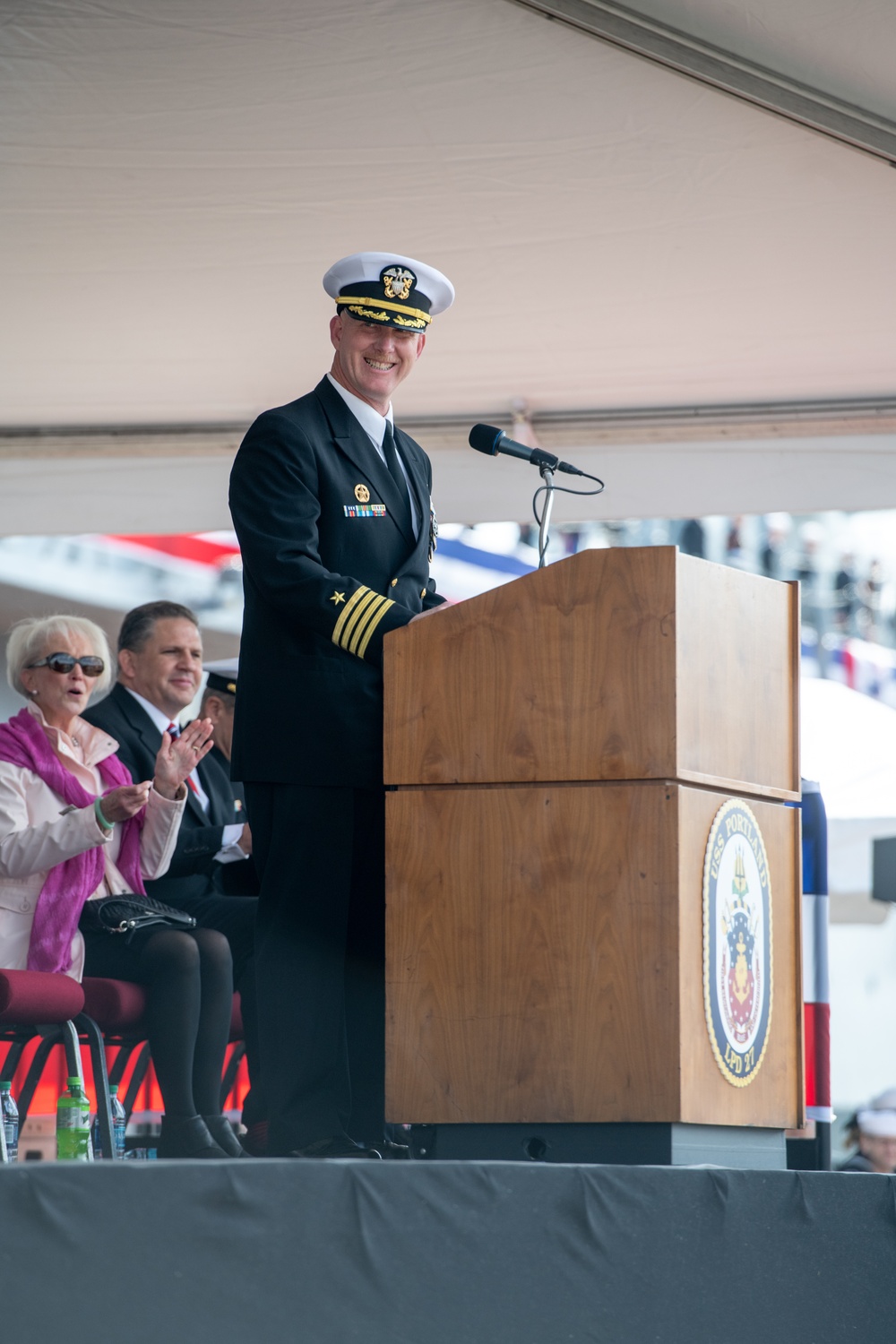 USS Portland (LPD 27) commissioning ceremony