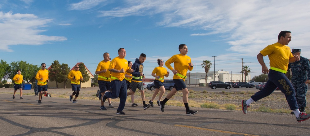 NOSC El Paso sailors conduct the Physical Readiness Test