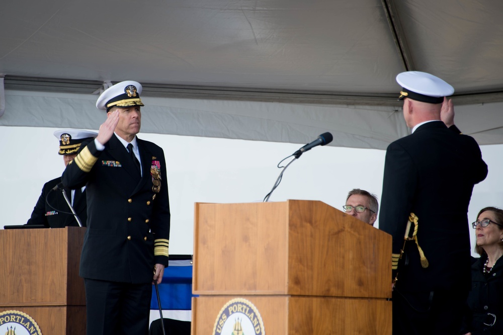 USS Portland Commissioning Ceremony