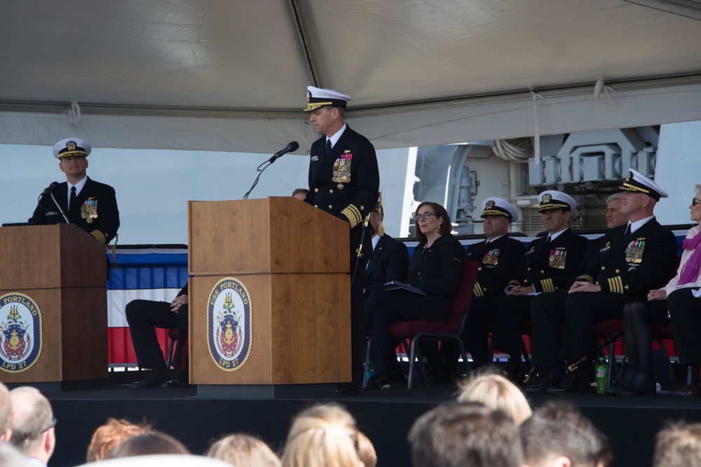 USS Portland Commissioning Ceremony
