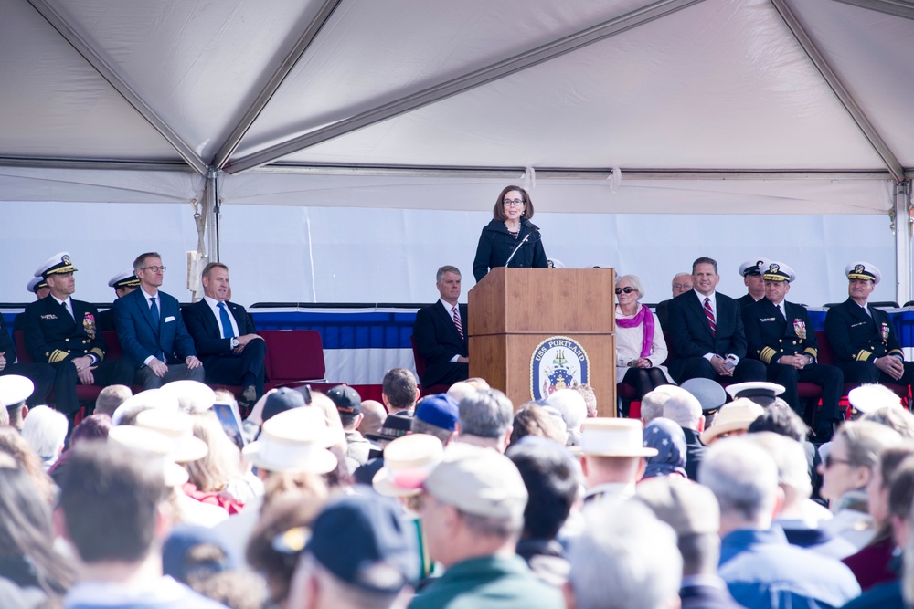 USS Portland Commissioning Ceremony